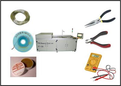 PTH返修臺，錫膏，鉗工具